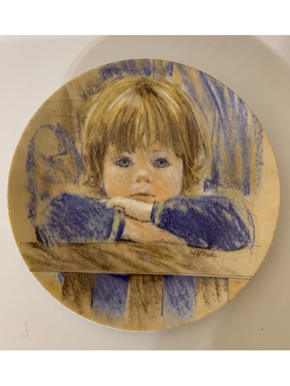 Daydreaming Plate 2 Frances Hook Legacy series Edwin Knowles 1985 #16211B